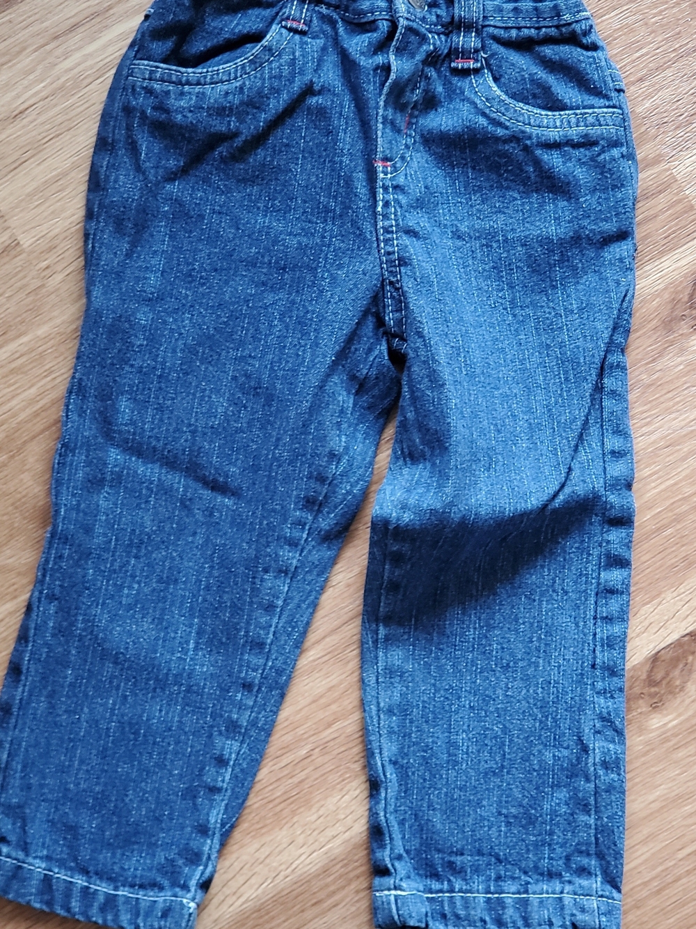 Classic Girl's Dark Blue Denim Jeans In Size 24 Mos